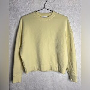 Vince Yellow Long Sleeve Crew neck